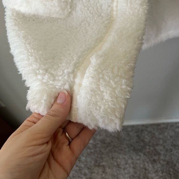 Kate Spade New York White Sherpa Fleece Robe With Pockets Women’s Size M - Picture 14 of 14